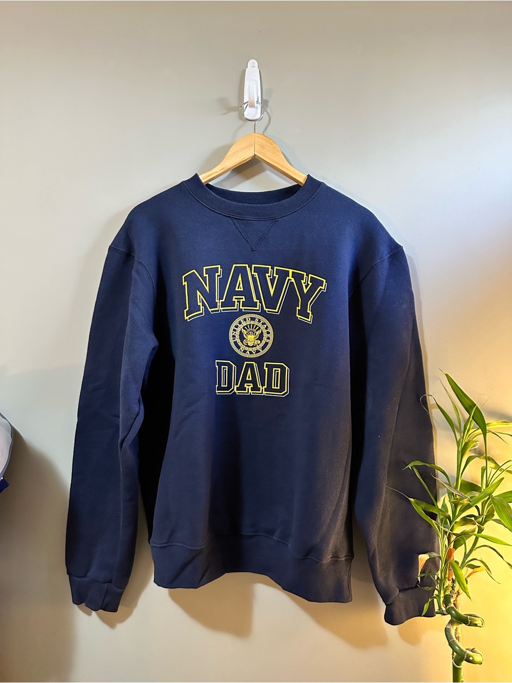 Vintage Soffe Navy Crewneck Sweatshirt with Yellow